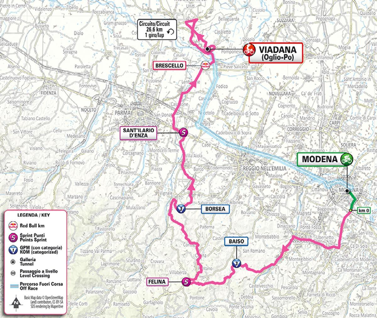 El recorrido de la etapa 12 del Giro de Italia 2025