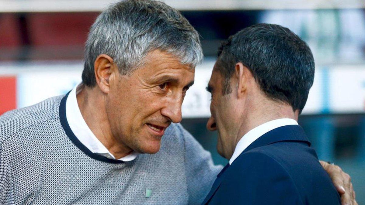 Quique Setién doblegó al Barça de Ernesto Valverde en su última visita al Camp Nou