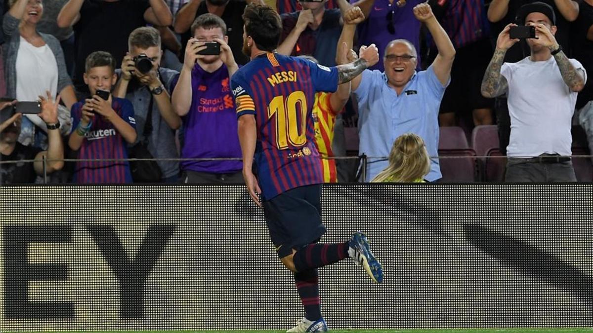 Messi, infalible, no faltó a su cita con el gol en la primera jornada de Liga