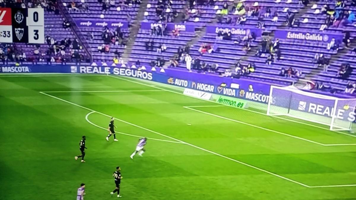 Las gradas vacías del José Zorrilla en el Valladolid - Sevilla