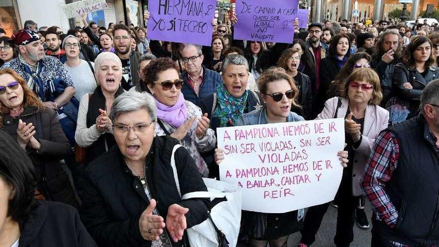 Protesta en A Coruña contra la sentencia de &#039;La Manada&#039;, el pasado mes de abril.