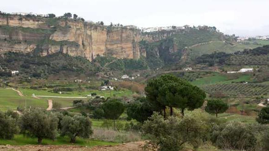 Imagen de la Hoya del Tajo junto a la que está previsto construir un resort de lujo.