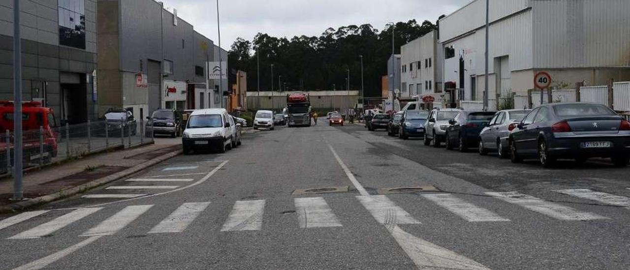 Una vista de la segunda fase del polígono industrial de Castiñeiras, en el término municipal de Bueu. // Gonzalo Núñez