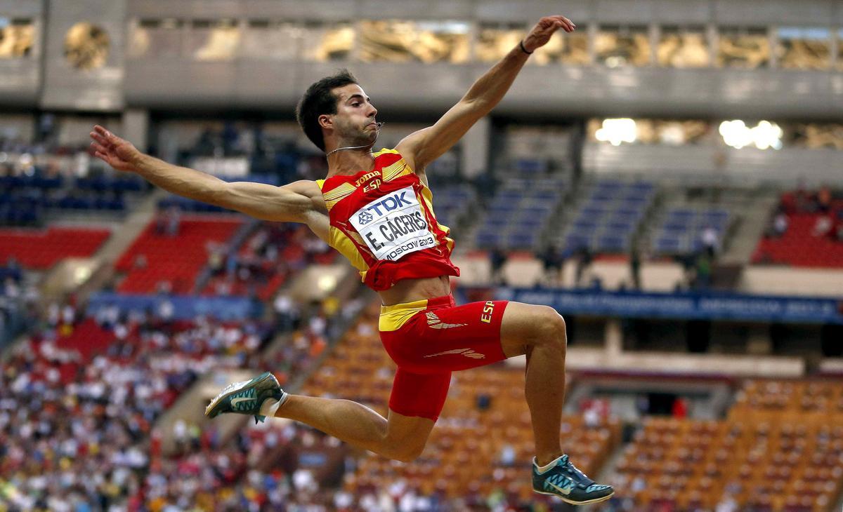 Eusebio Cáceres, en los campeonatos del mundo de 2013