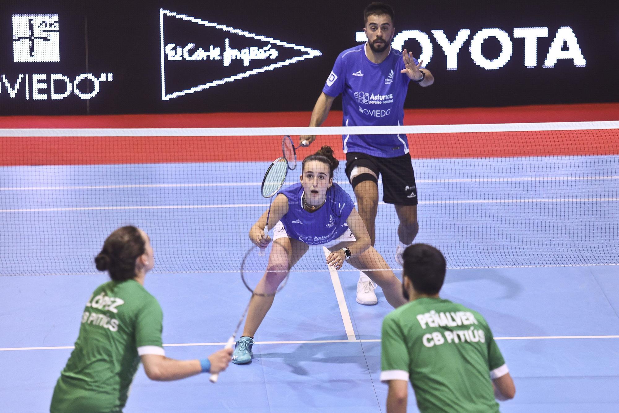 Victoria del Bádminton Oviedo en el partido de ida de la final de Liga