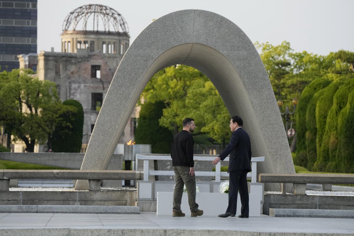 Zelenskiy en  la cumbre de líderes del Grupo de los Siete (G-7) en Hiroshima