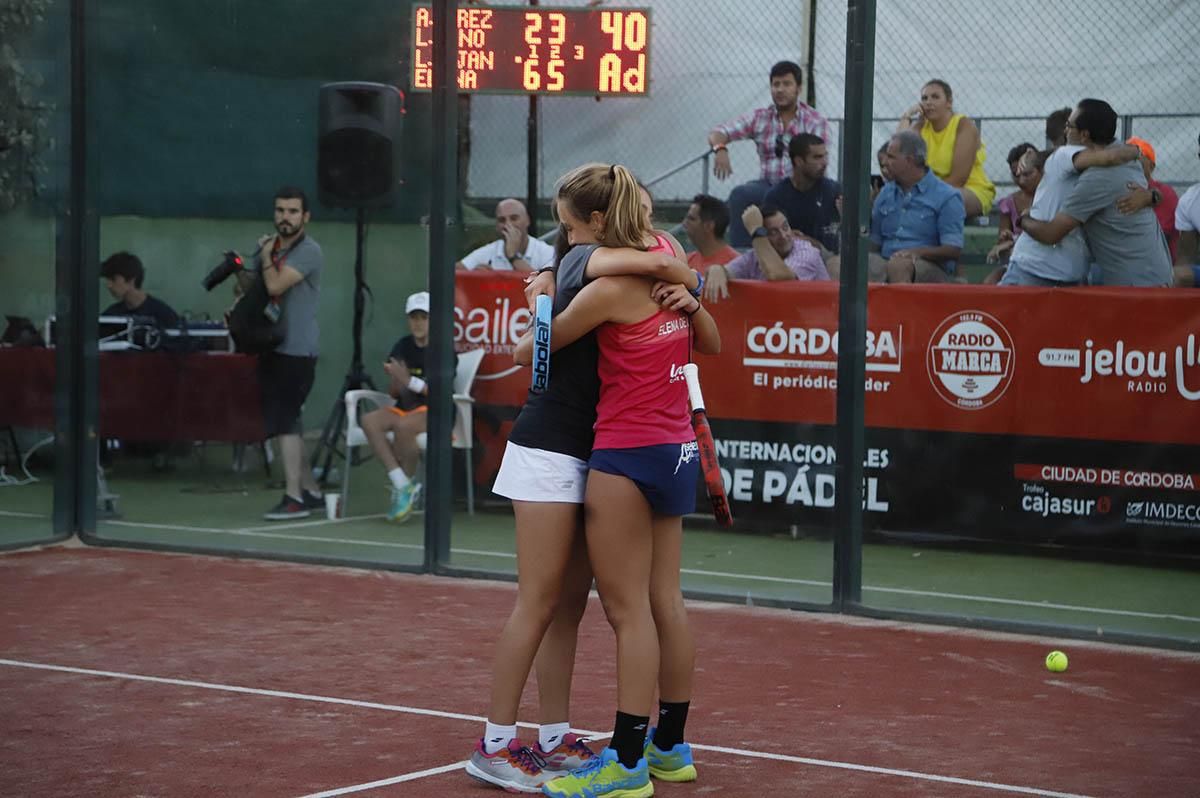 Final femenina de Los Internacionales de pádel de Córdoba