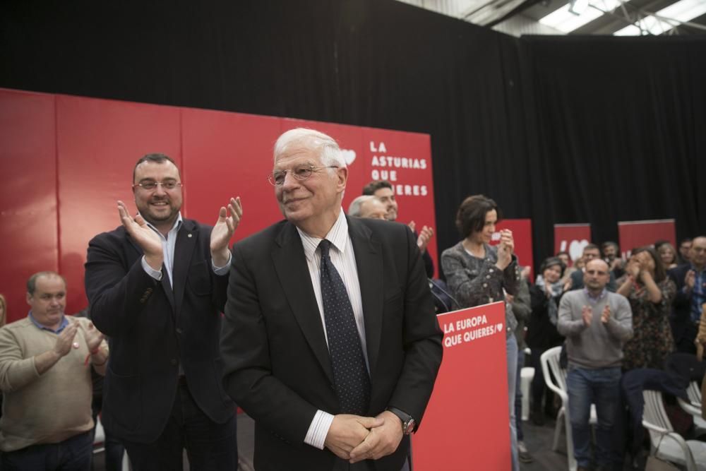 Mitin de Borrell y Barbón en Oviedo