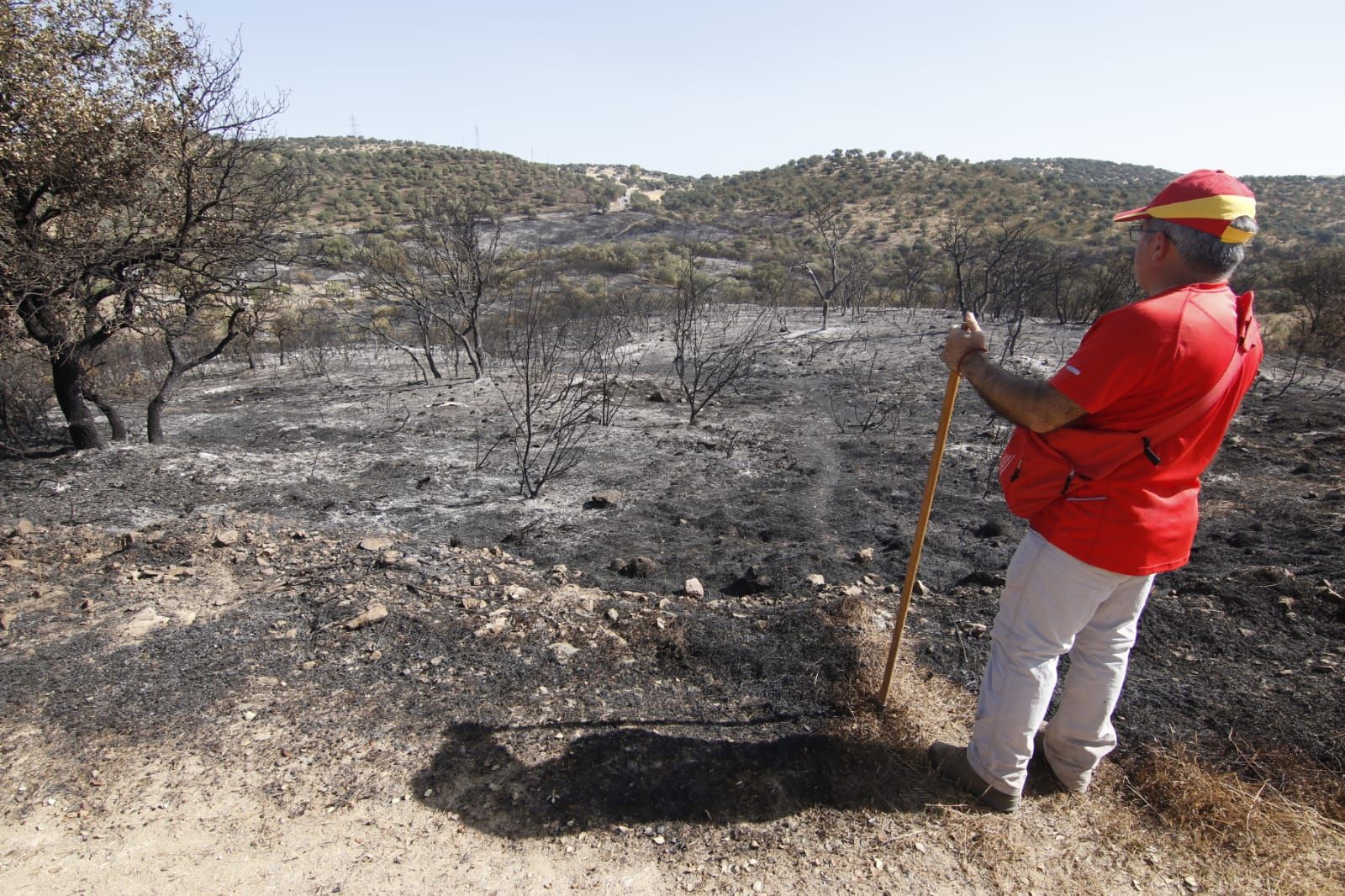 Estabilizado el incendio de Villaharta tras una madrugada de intenso trabajo