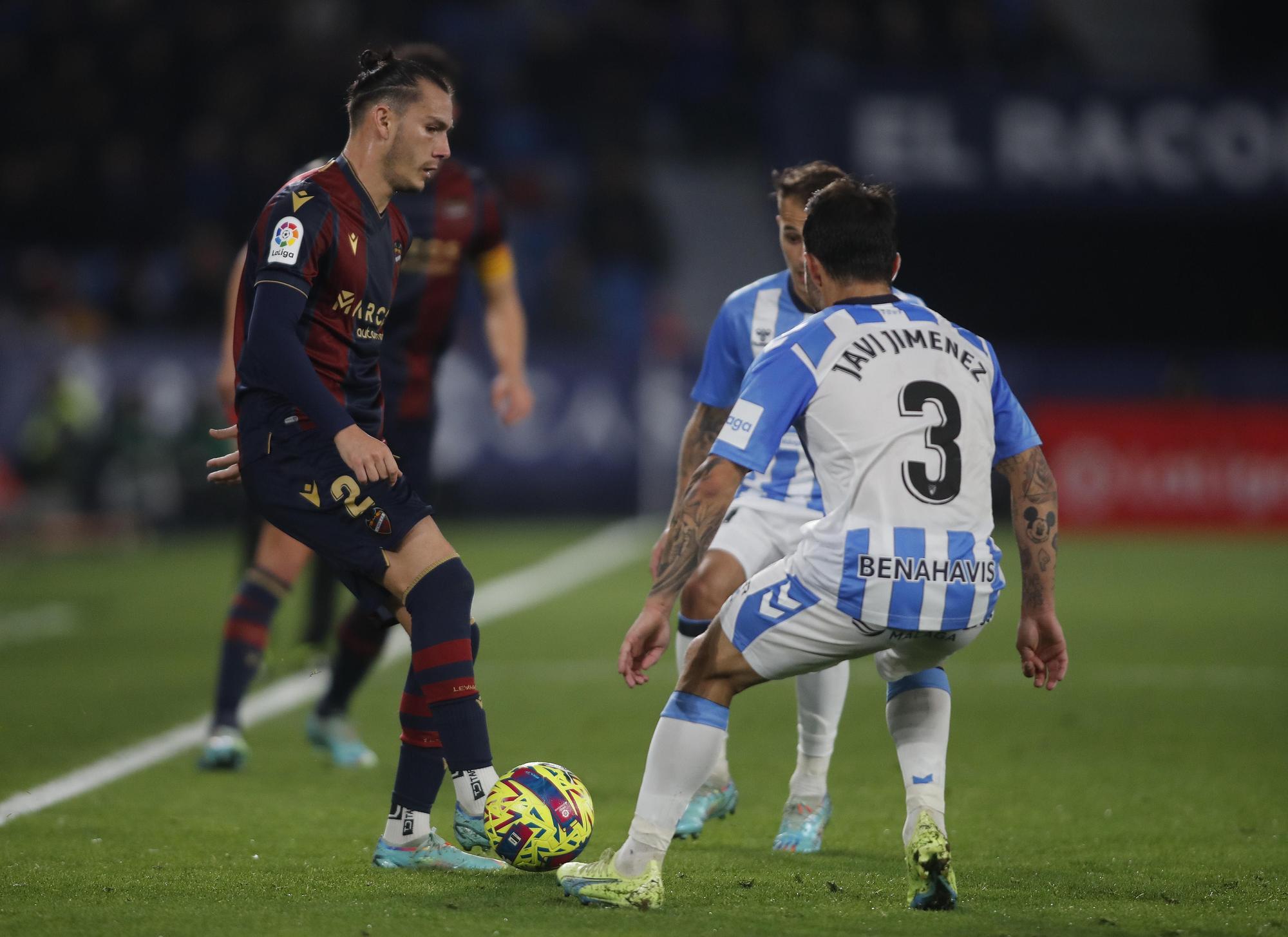 El Levante UD gana por la mínima al Málaga en el Ciutat