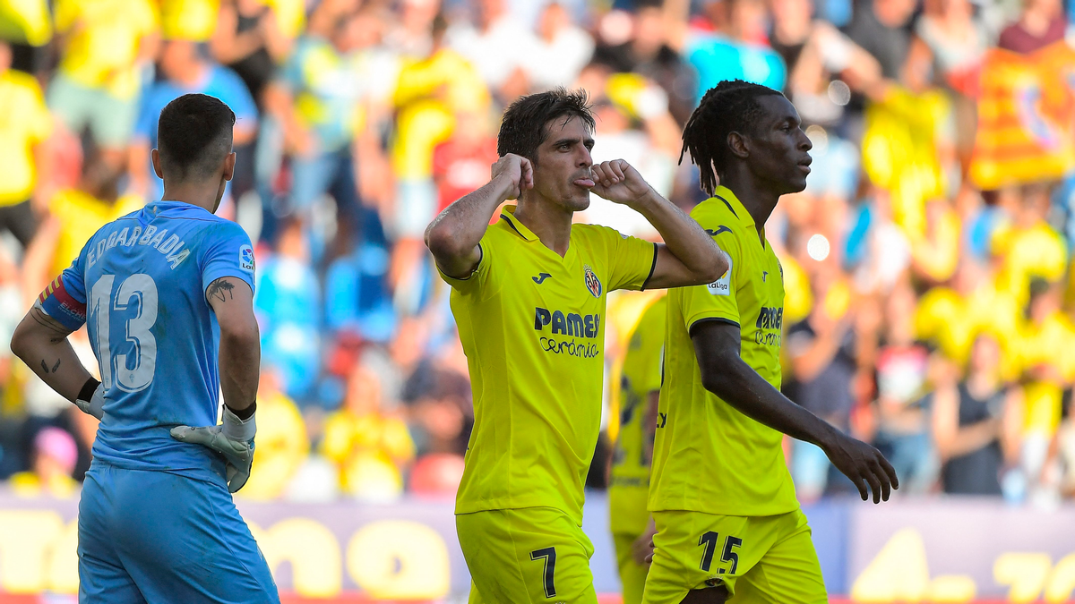 Gerard Moreno celebrando el gol ante el Elche