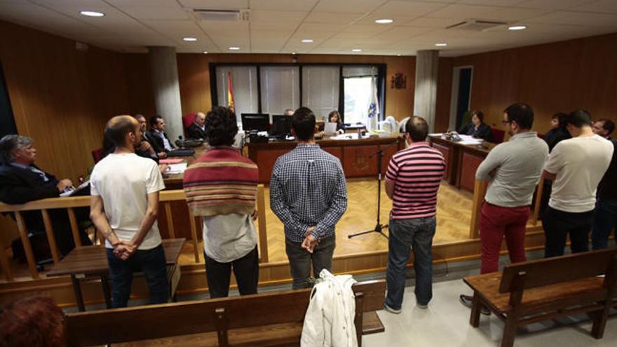 Juicio por los disturbios durante un botellón en Vigo. //A. Irago