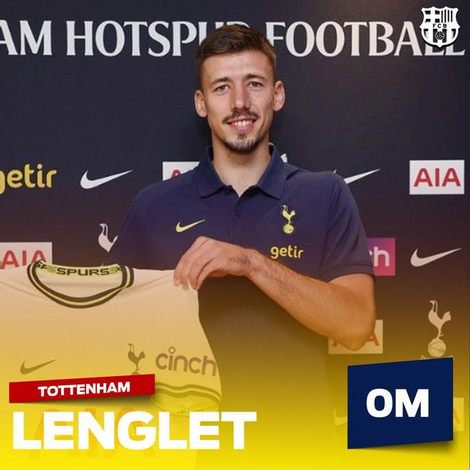 Lenglet jugará un año en Londres como cedido. El Barça no ingresará nada pero se ahorrará la mitad se su ficha