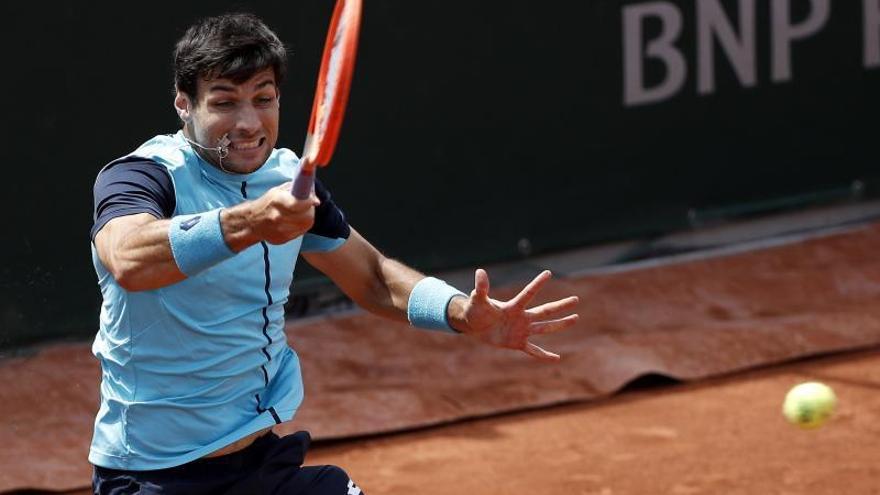 Zapata, el único valenciano que sigue en Roland Garros. | EFE