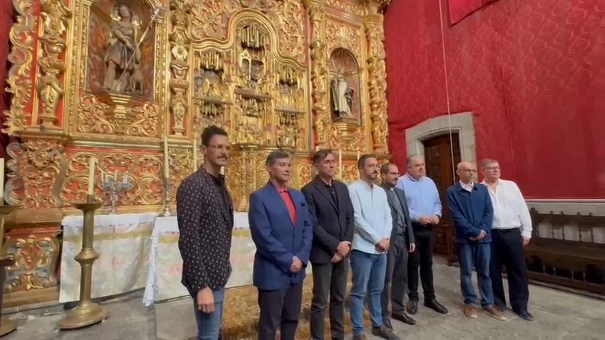 Presentación de la rehabilitación del retablo gótico flamenco de la Basílica de San Juan de Telde.