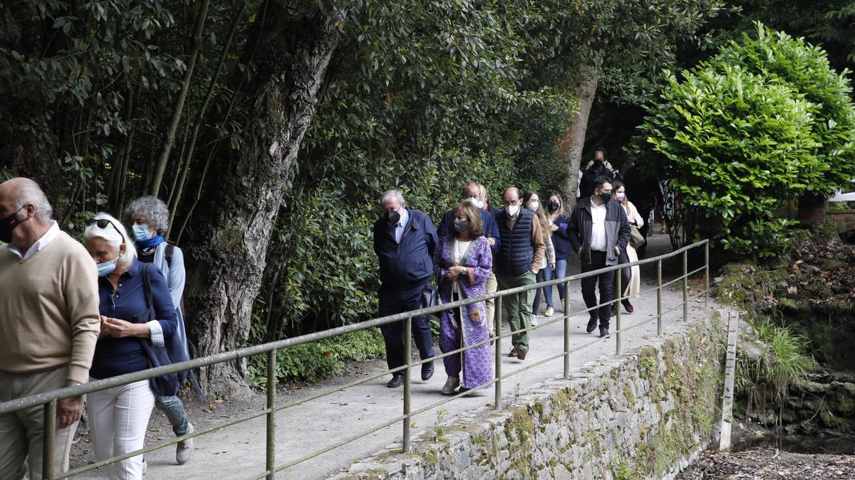 Visitantes en el Jardín Botánico.