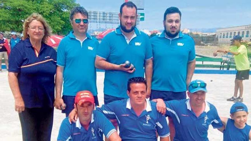 Los mallorquines también subieron al podio en tripletas en la modalidad de petanca.