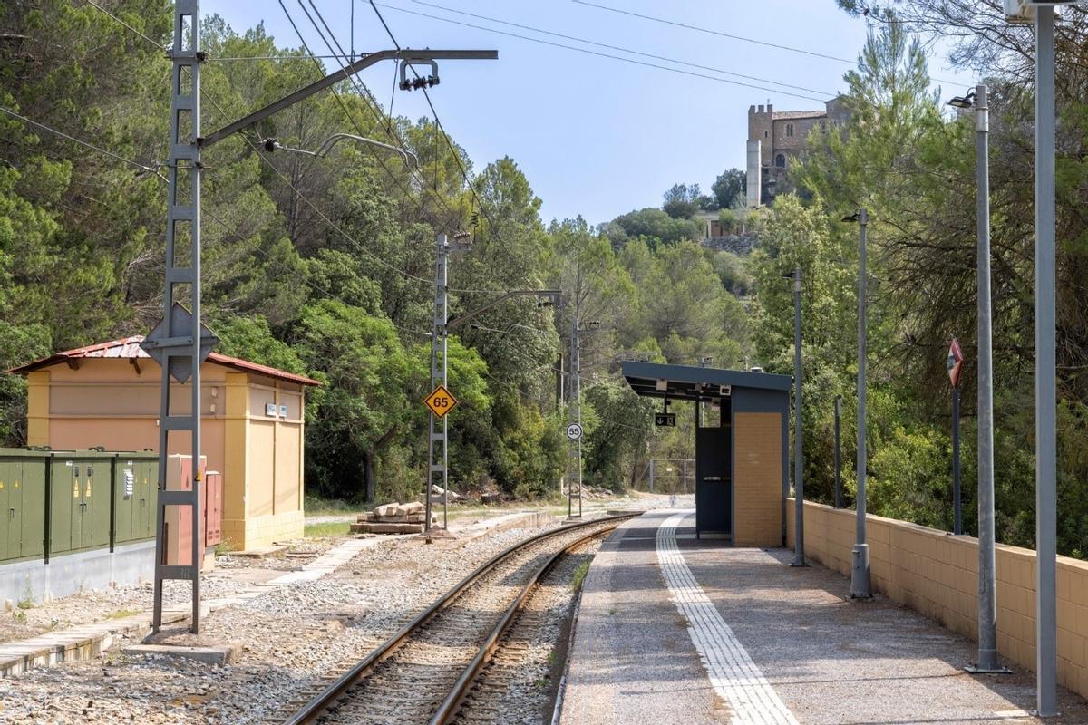 Estación de FGC en Castellbell i el Vilar (Barcelona)