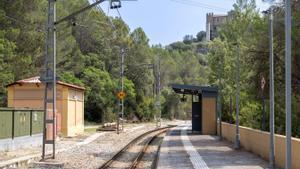 Estación de FGC en Castellbell i el Vilar (Barcelona)