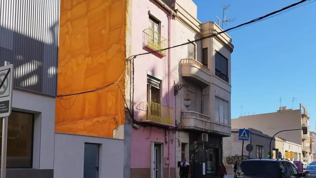 Uno de los inmuebles afectados