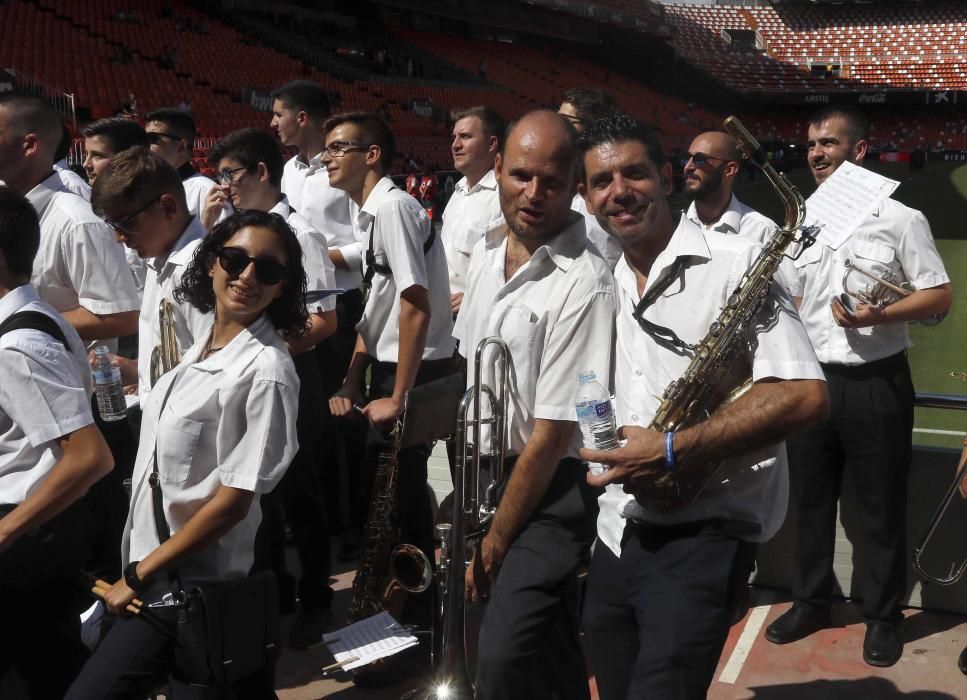 La Sociedad Musical 'La Marinense' de Marines, en Mestalla