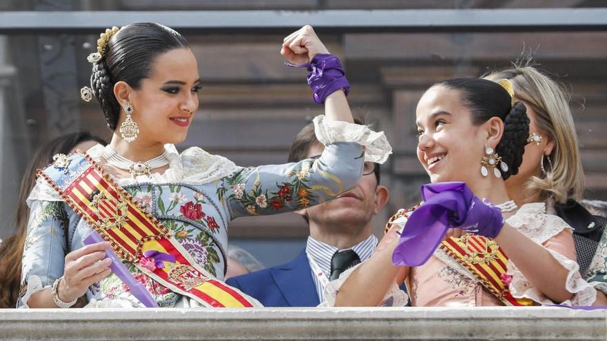 La icónica foto de Marina Civera el 8 de marzo de 2019