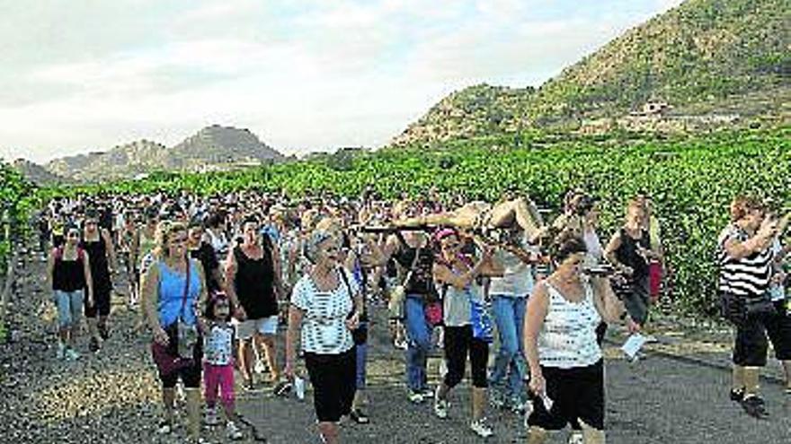 Santomera recibe al Cristo del Calvario