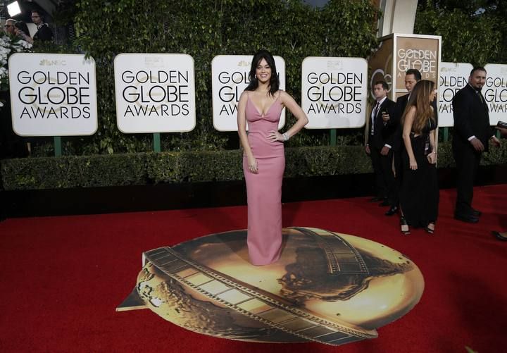 Singer Katy Perry arrives at the 73rd Golden Globe Awards in Beverly Hills