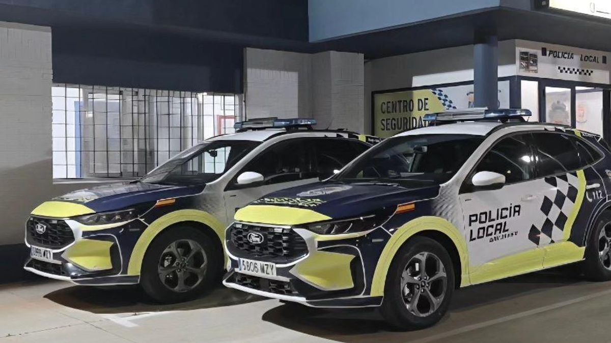Vehículos de la Policía Local de San Javier.