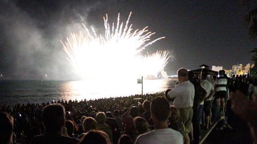 Una de les nits d'espectacles piroctècnics que va viure la vila de Blanes l'estiu passat.