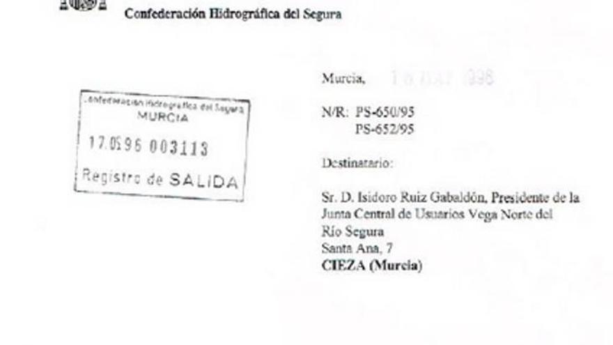 Carta del expresidente de la CHS.