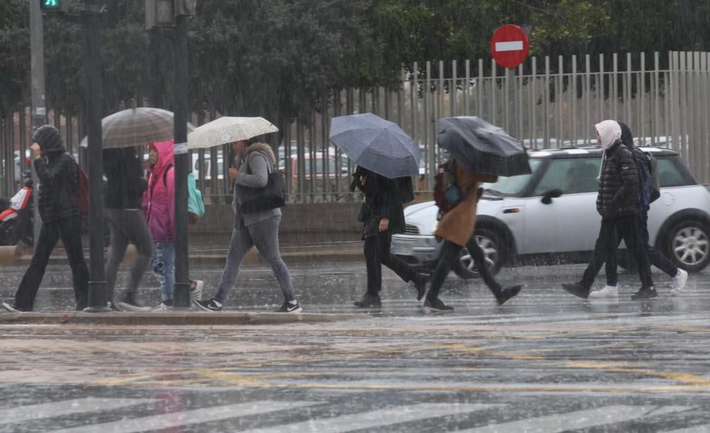 Temporal de lluvia en València