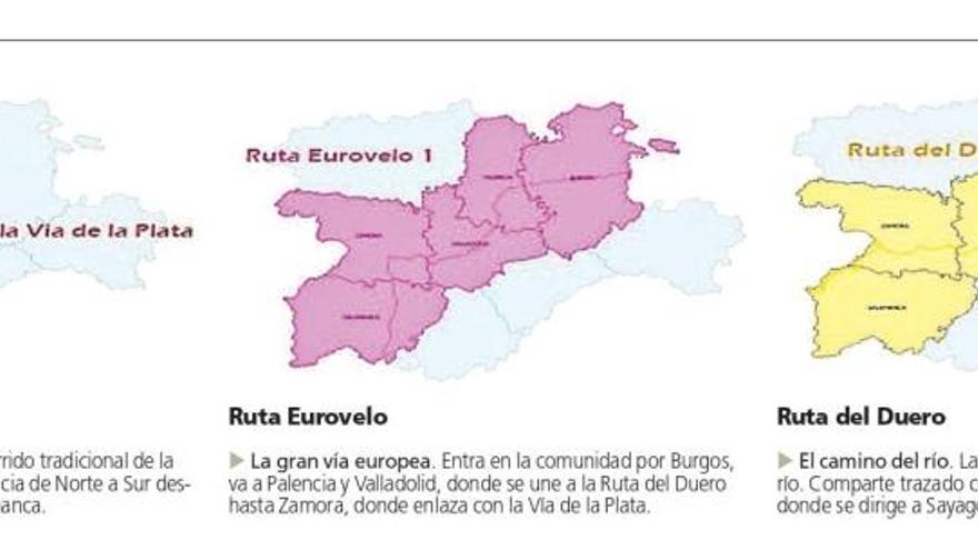 Tres de las cinco rutas cicloturistas señalizadas por la Junta de Castilla y León en la comunidad atraviesan Zamora.