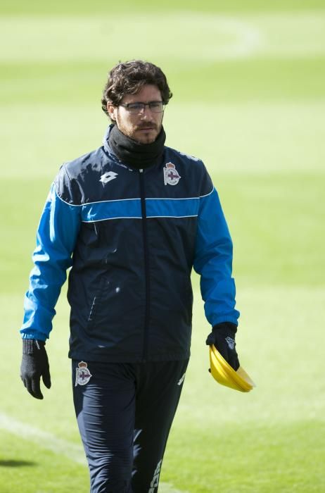 Ensayo a puerta cerrada para el derbi en Riazor