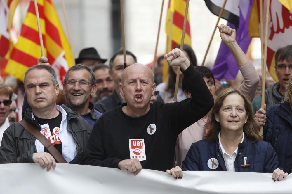 Més de 2.000 gironins es mobilitzen contra «l'estafa» de les pensions