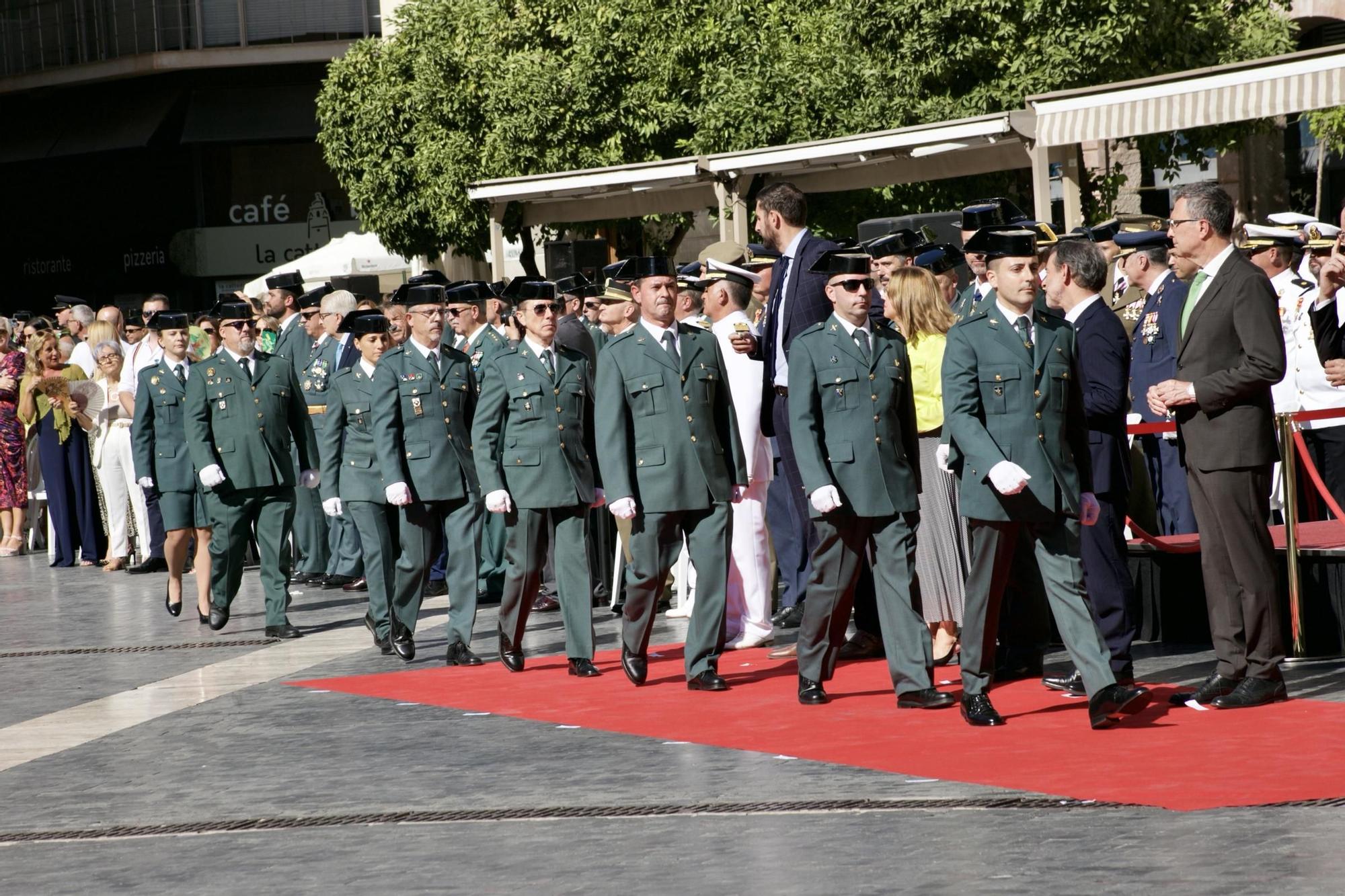 Celebración de la Festividad de la Virgen del Pilar, patrona de la Guardia Civil, en Murcia