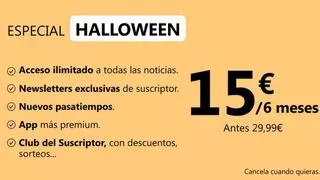 Oferta flash Halloween: suscríbete y accede a todos los contenidos de Diario de Mallorca por muy poco