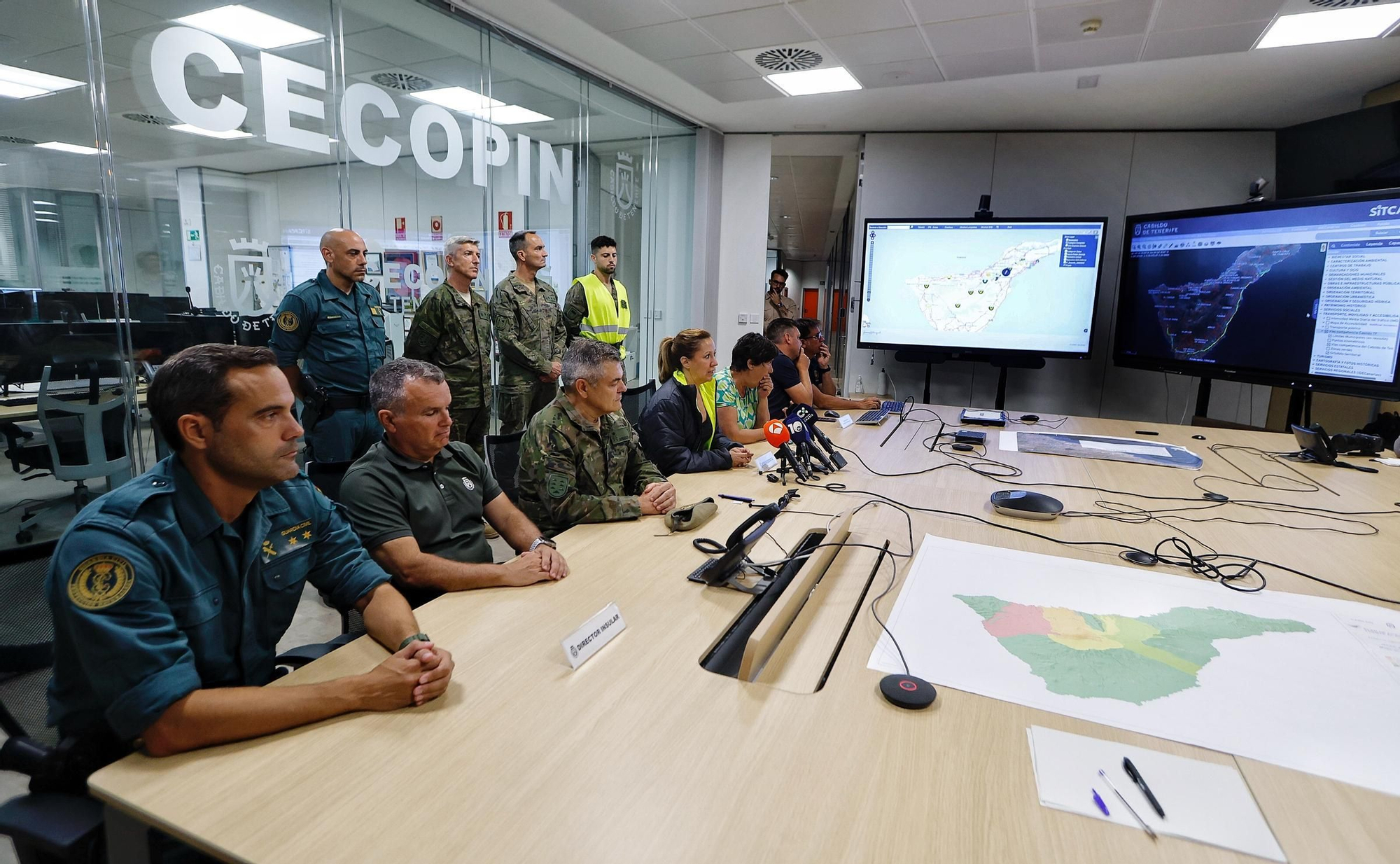 Visita nocturna al Operativo de Prevención y Extinción de Incendios Forestales