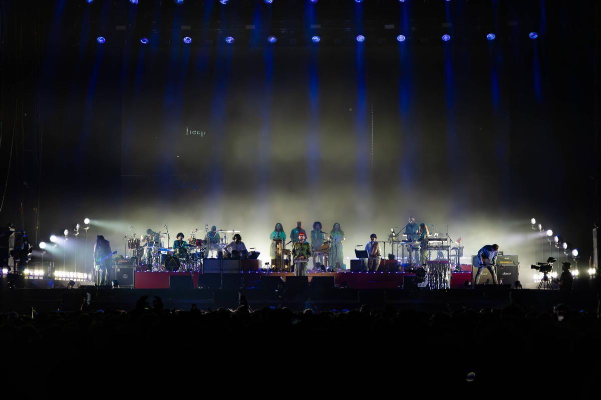 Gorillaz, durante su concierto en la tercera jornada del Primavera Sound 2026.