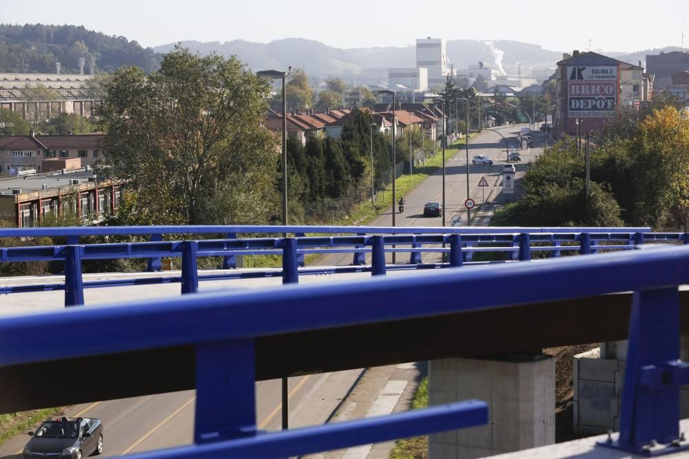 Visita a las obras del enlace de la autopista Y con el PEPA