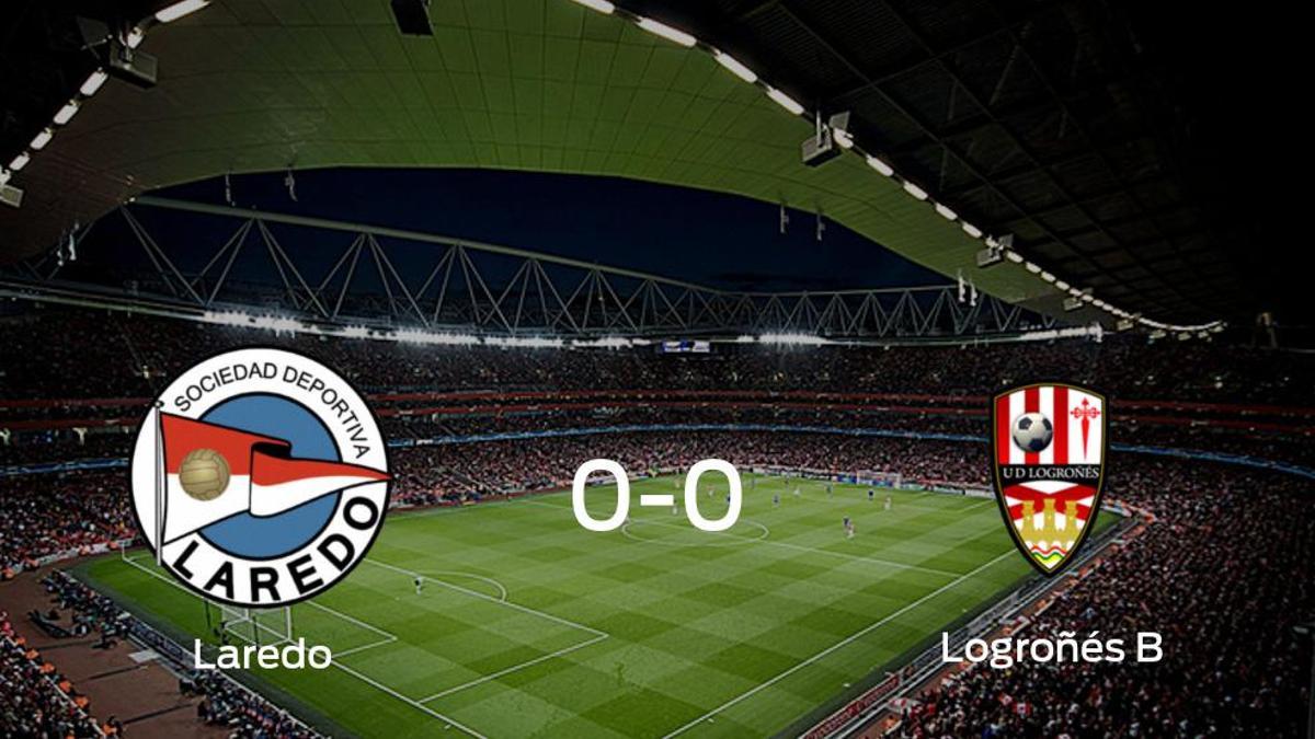 El Laredo y el Logroñés B no encuentran el gol y se reparten los puntos (0-0)