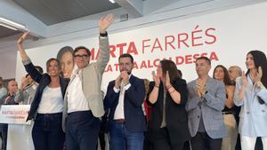Salvador Illa acompaña a Marta Farrés en su acto de campaña en Sabadell