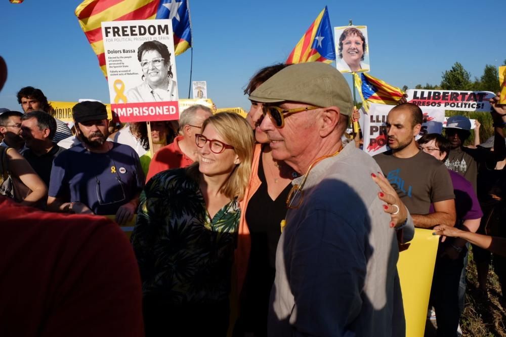 Concentració a la presó de Figueres en suport als independentistes presos