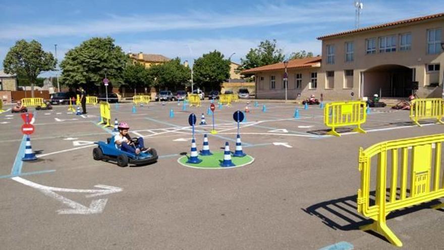 El parc infantil de trànsit de Pals.