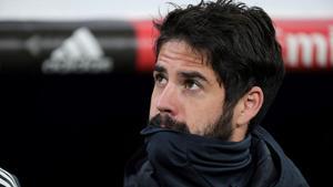 Isco, suplente en un partido del Madrid. 