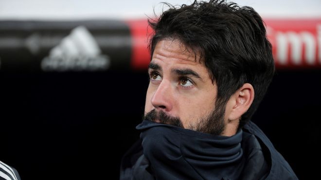 Isco, suplente en un partido del Madrid.