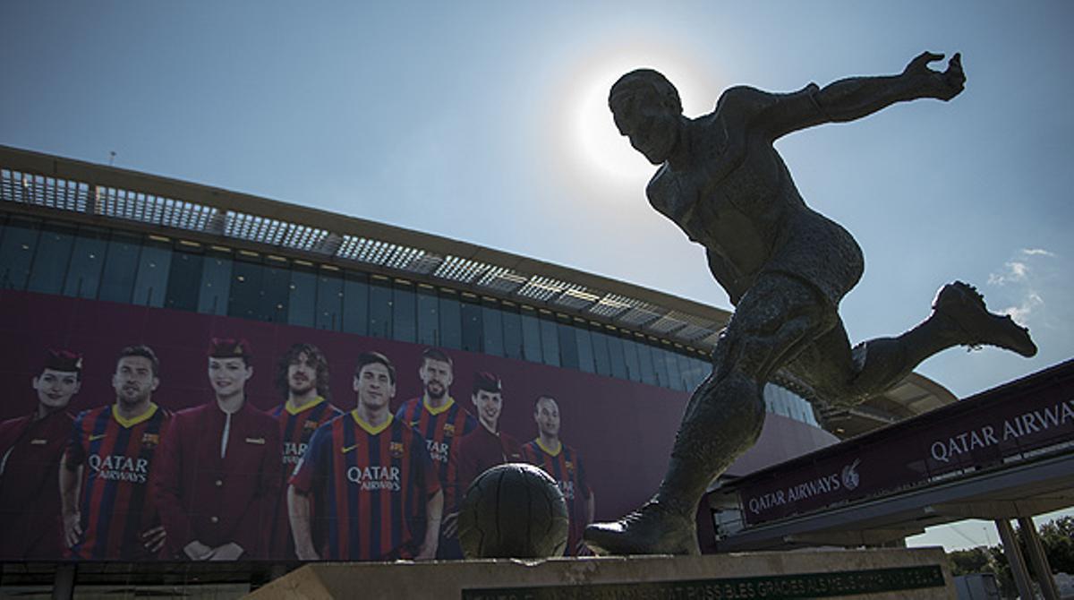 El president blaugrana, Sandro Rosell, valora l’acord de patrocini firmat amb Qatar Airways.