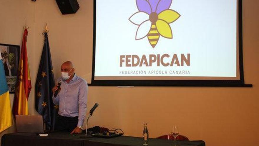 Presentación de la federación durante unas jornadas técnicas apicultoras. | | FEDAPICAN