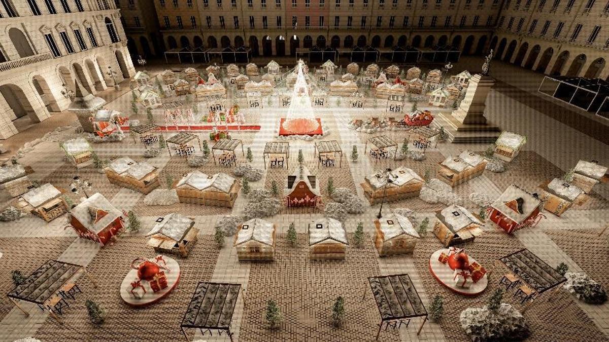 Así iban a ser las casetas del Poblado de Navidad de María Pita