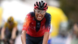 Egan Bernal, en el Critérium Dauphine 2023. /